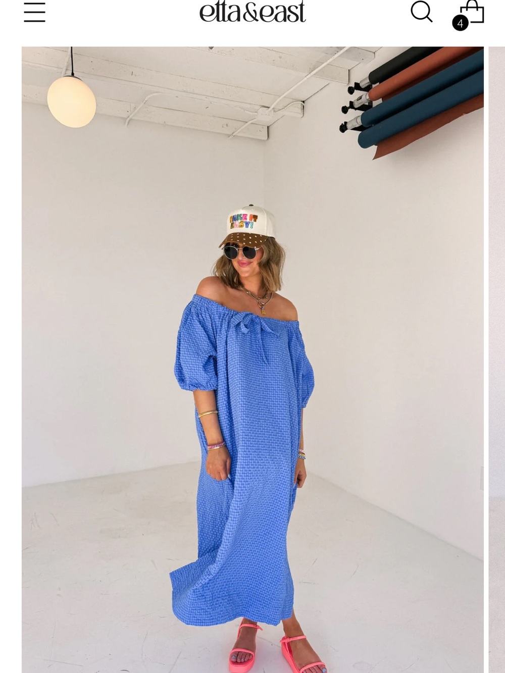 Etta&East BLOWIN BUBBLES MAXI DRESS